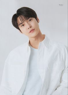 A picture of Doyoung  on a white cloth