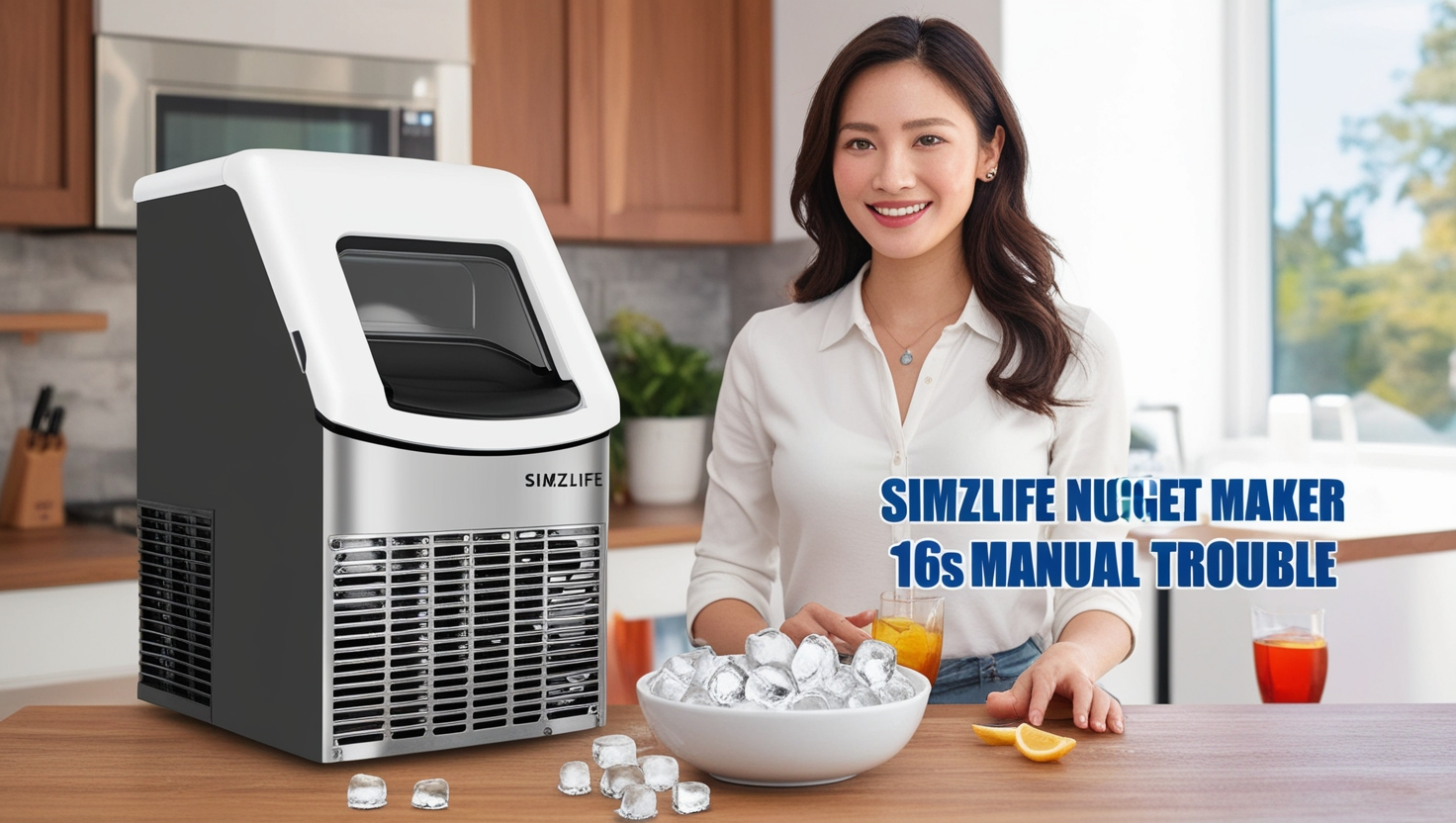 Simzlife Nugget Ice Maker 1M 16S Manual Trouble