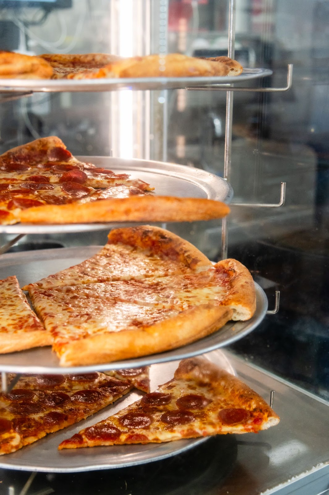 Delicious pizzas ready to be served by the dough prepared