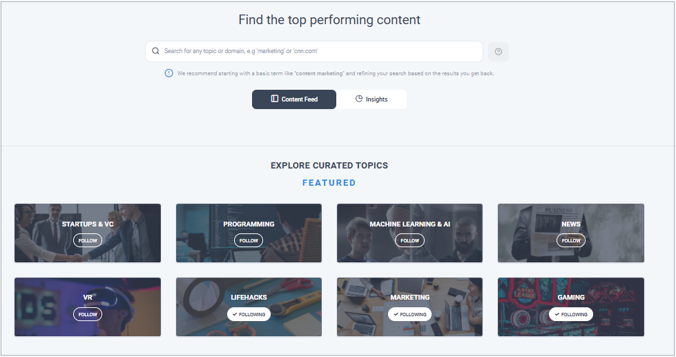 find top performing content 