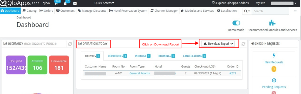 click on download to see options to download.