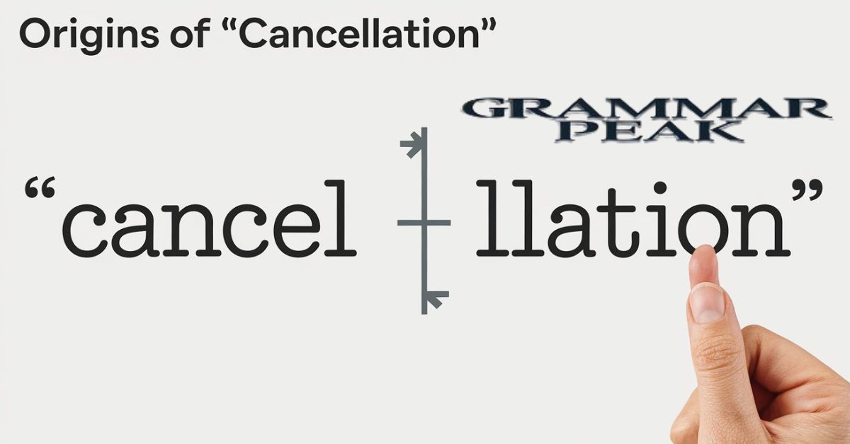 Origins of “Cancellation”