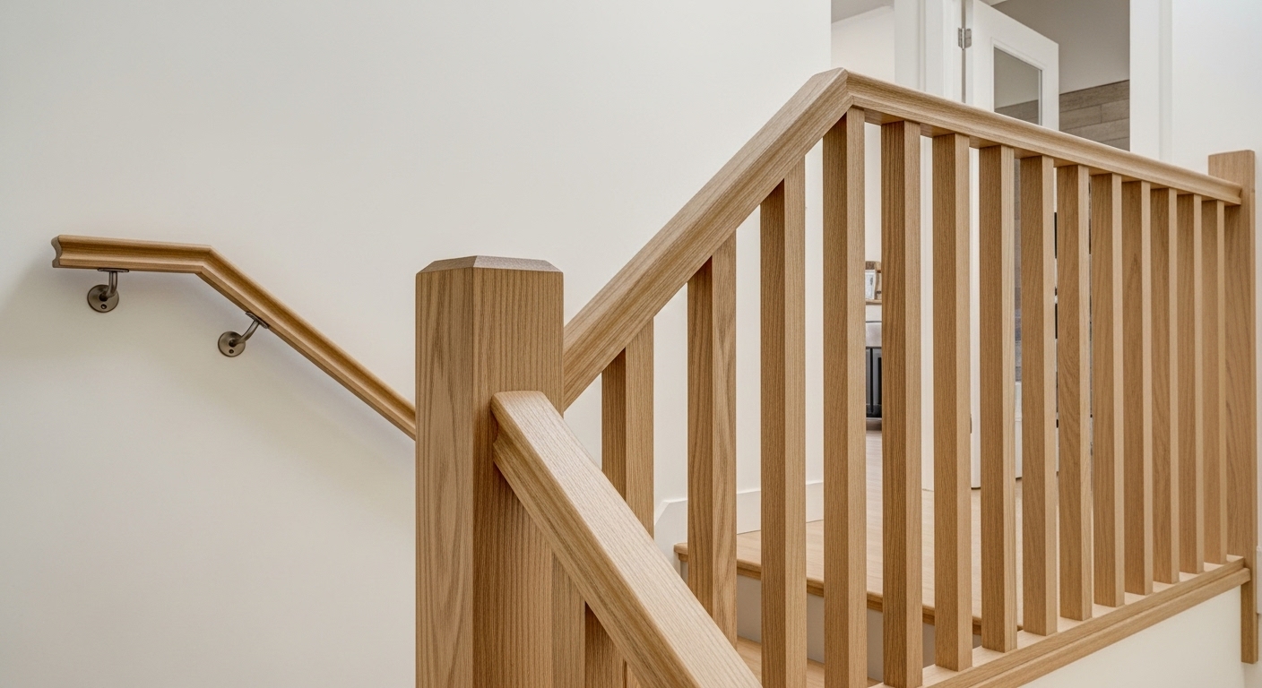 Wooden Stair Railing