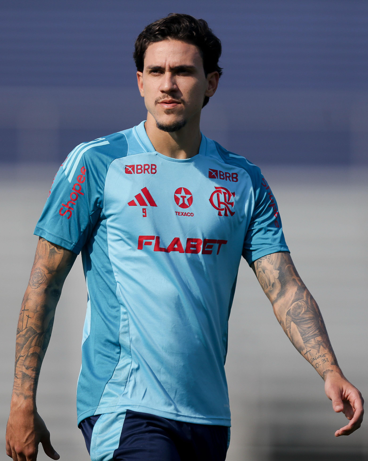 Pedro em treino do Flamengo