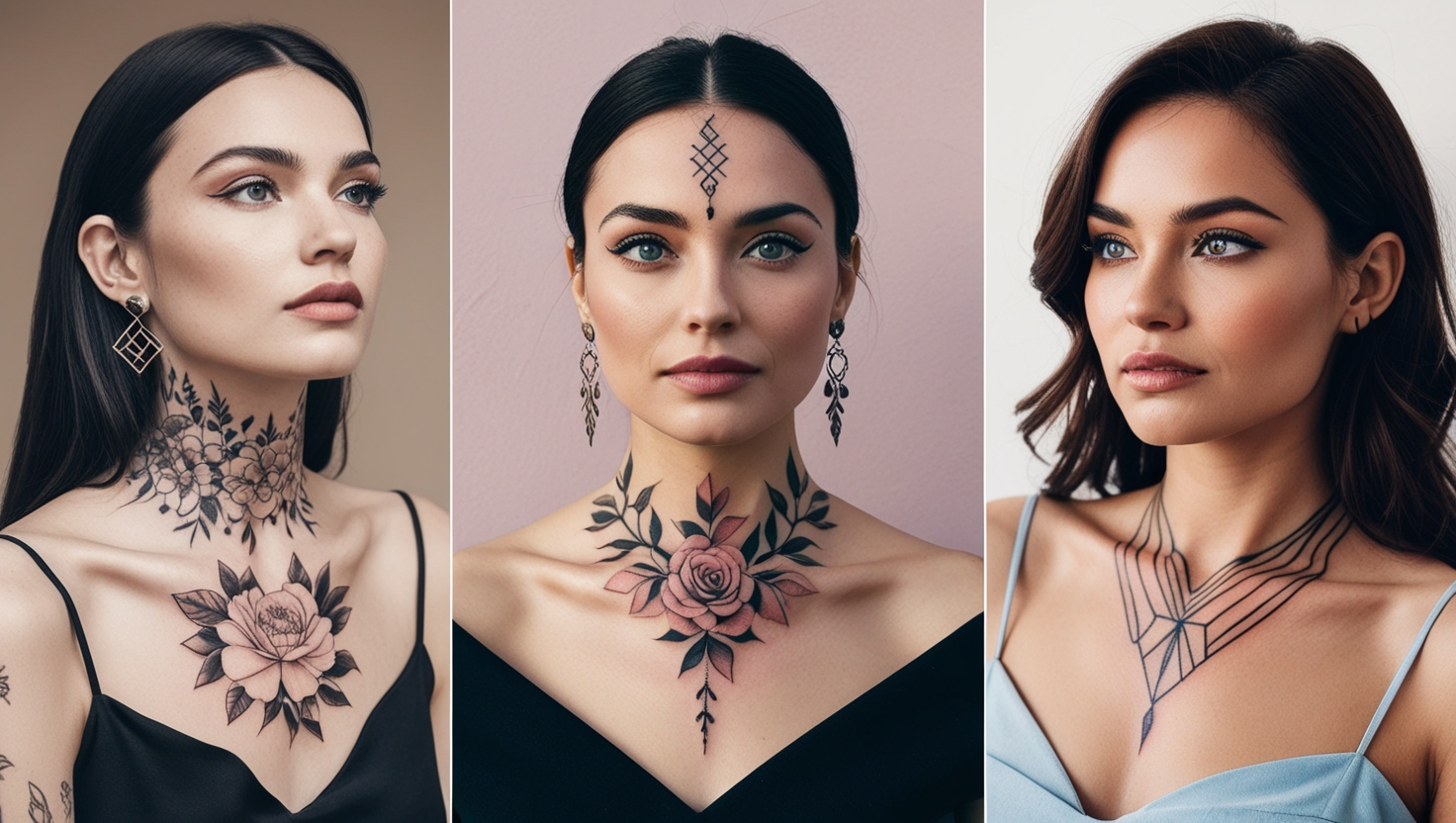 Neck Tattoos for Women