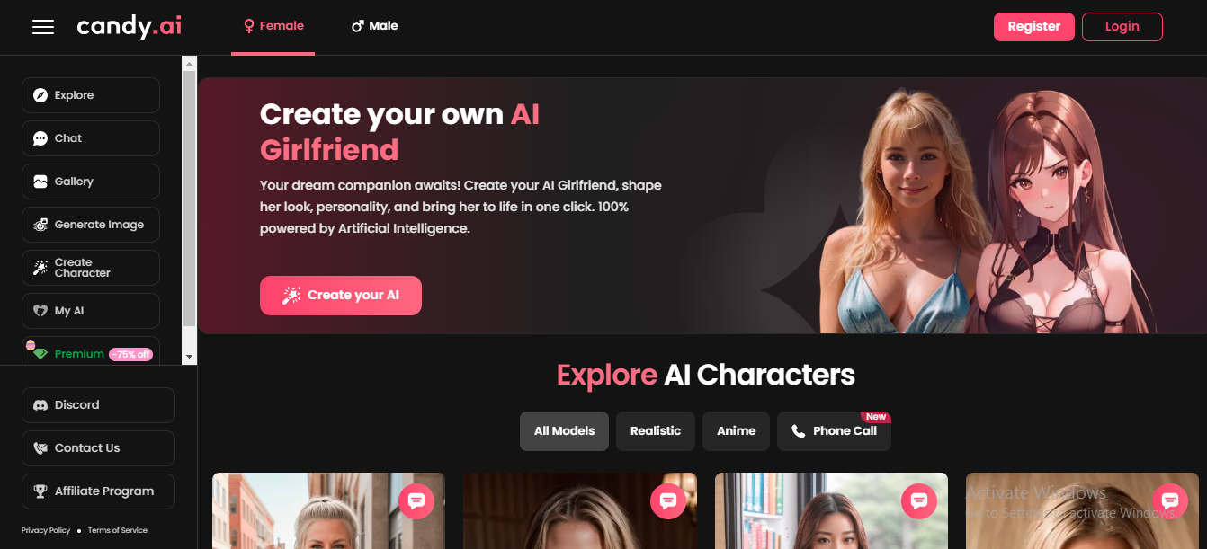 CandyAI The best AI Jerk off instruction generator