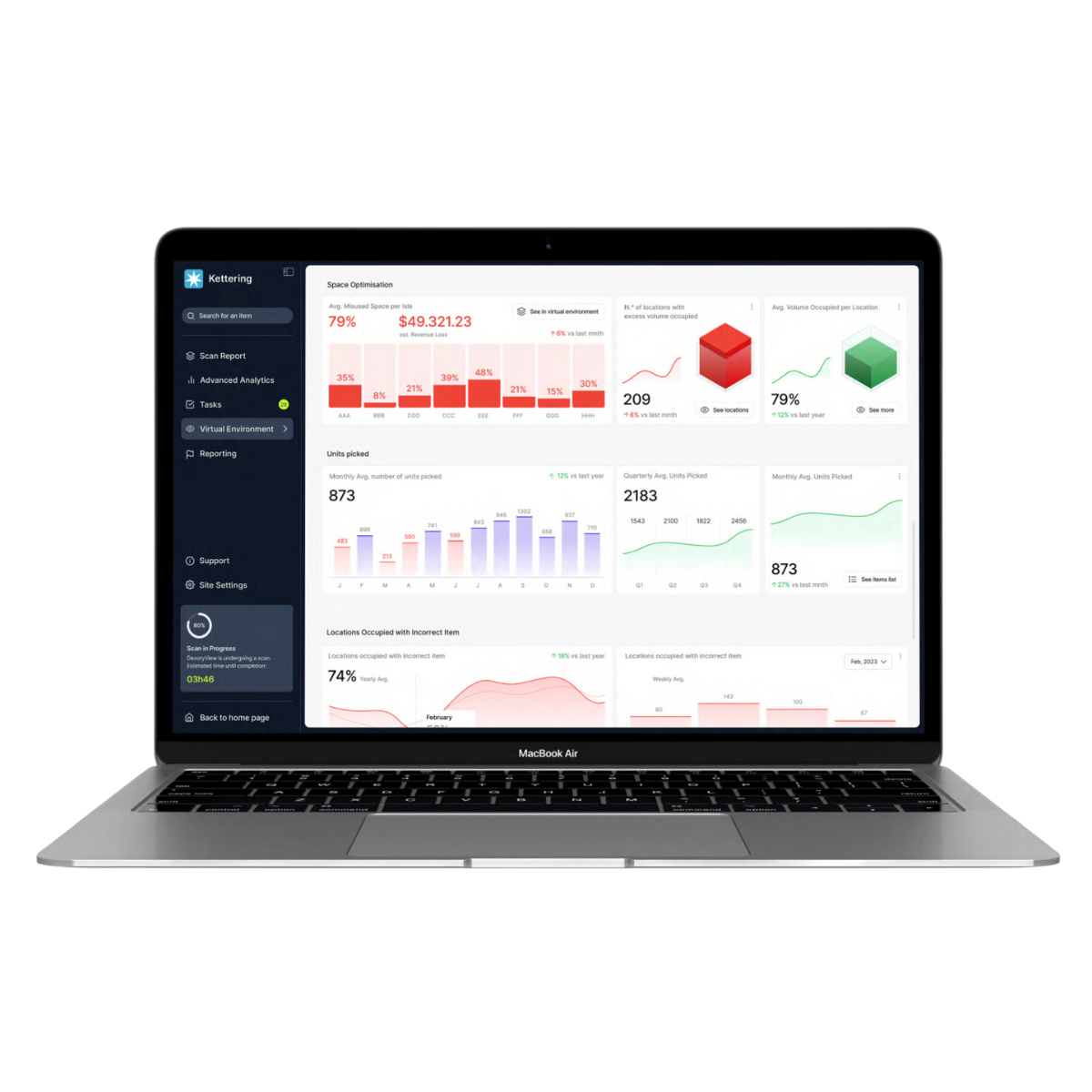 DexoryView analytics dashboard: AI automates routine tasks like stock ordering and counting