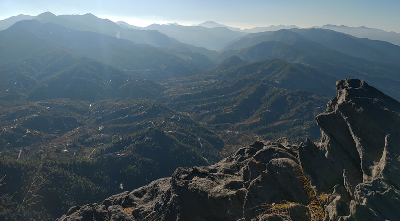 Beautiful View of Mukteshwar Hills in Uttarakhand