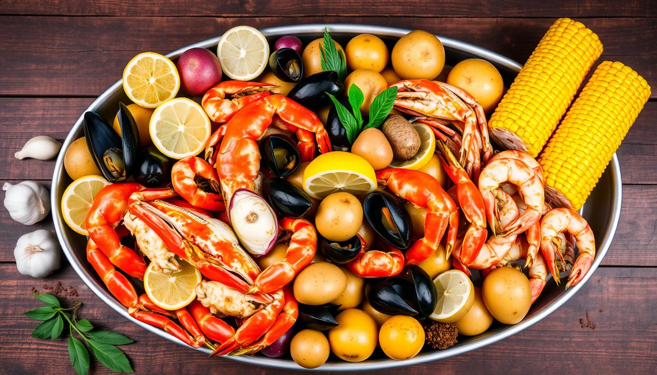 Seafood boil ingredients