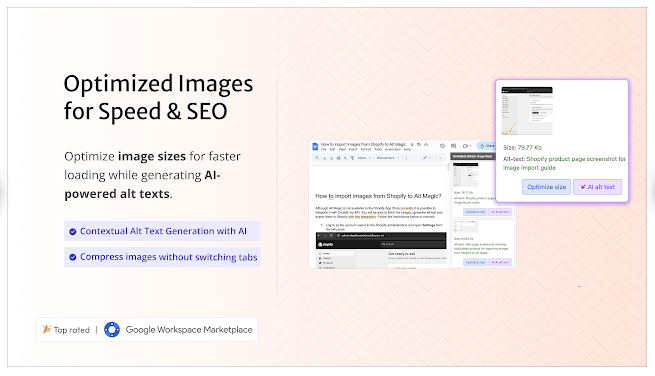 screenshot showing GoPublish's advanced AI features for images