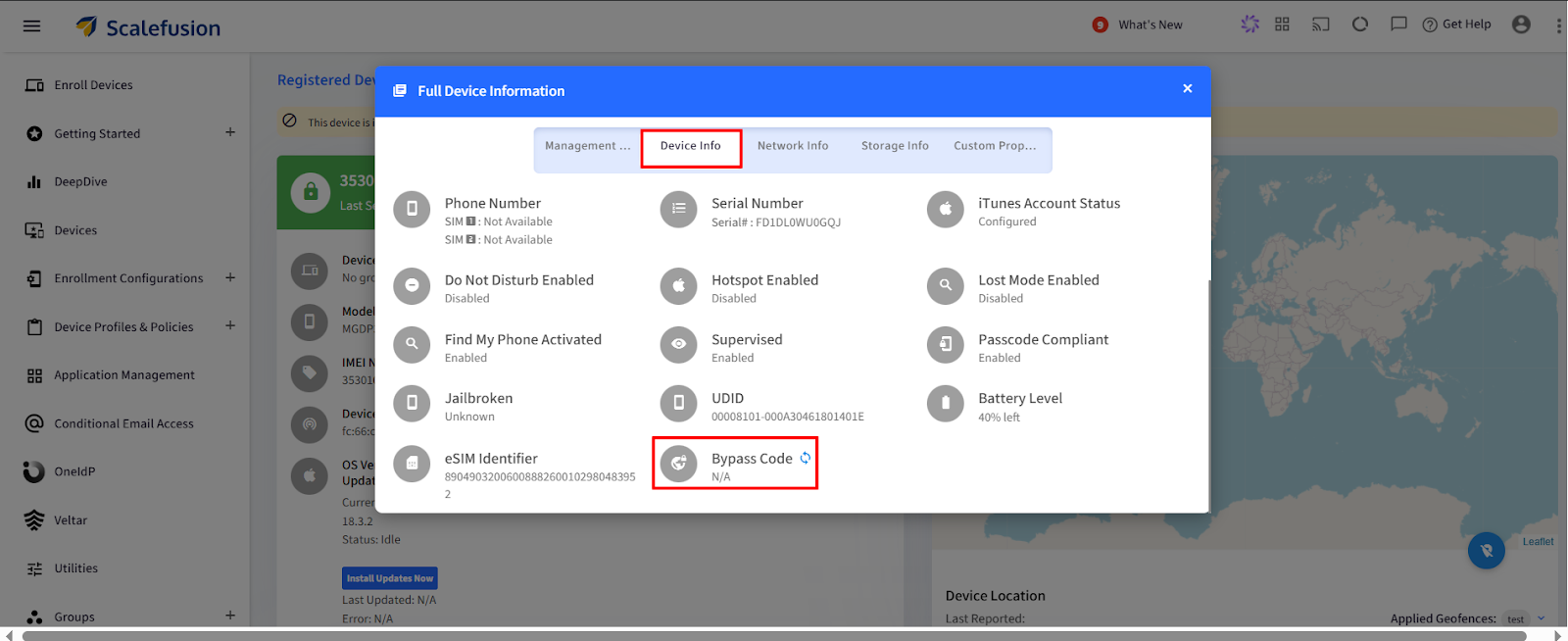 activation bypass code