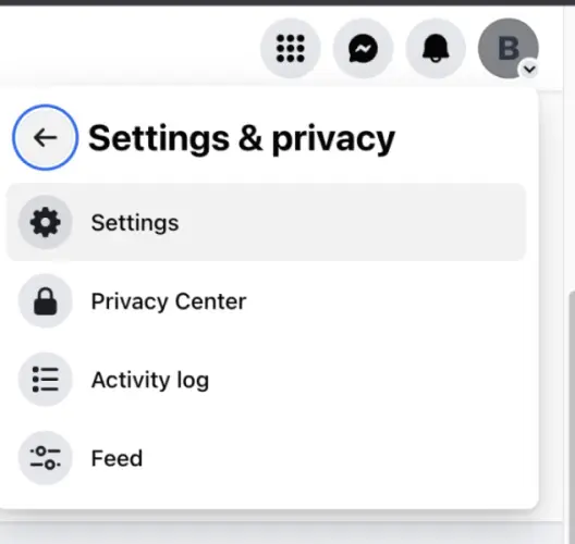 Select the "Settings" option