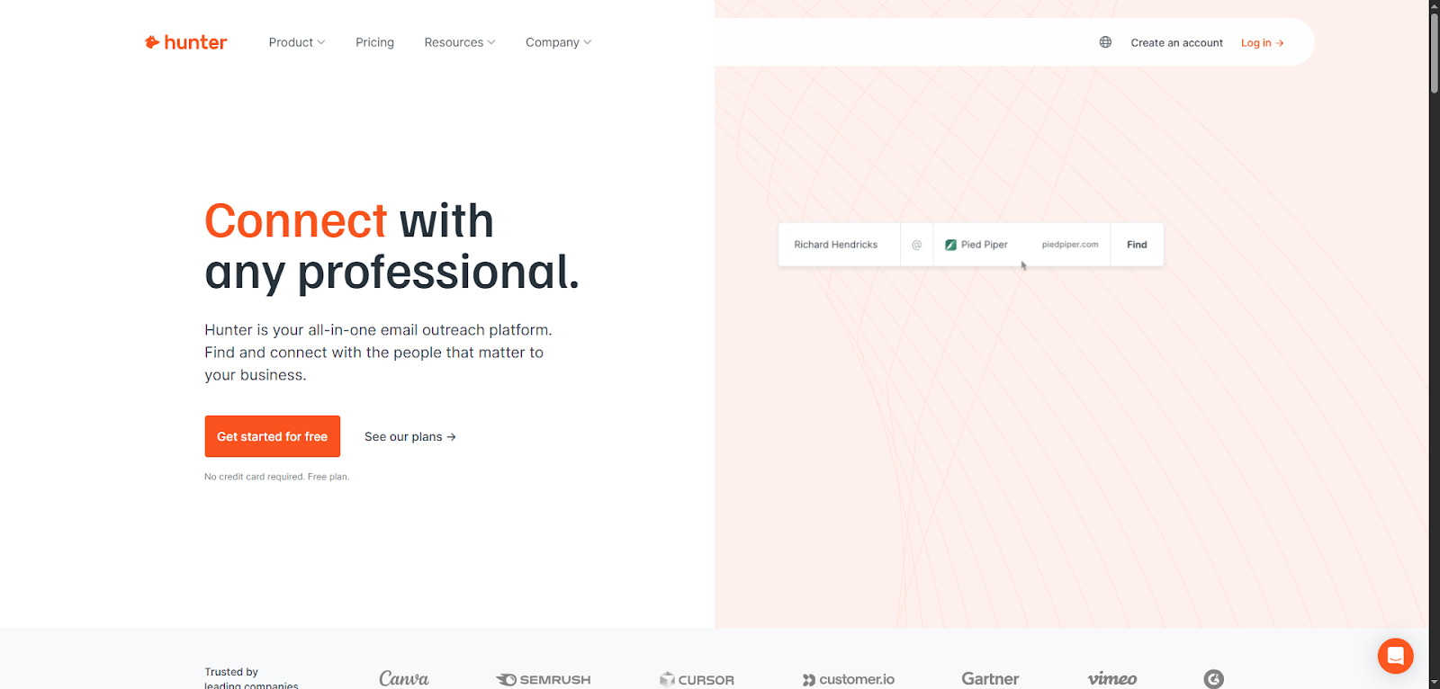 sales lead databases and one of them - hunter.io