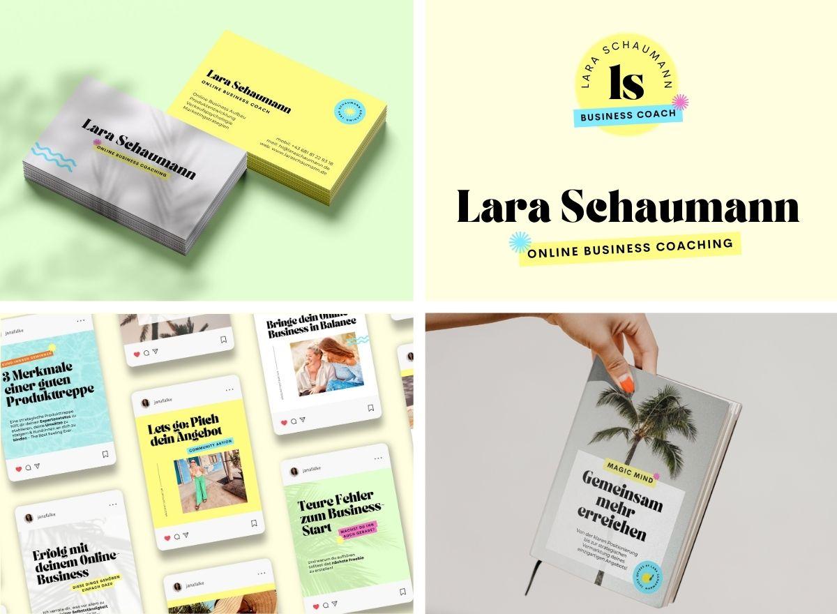 Lara Schuhmann Online Business Coaching – Modernes Corporate Design