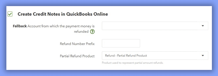 Create Credit Notes in QBO