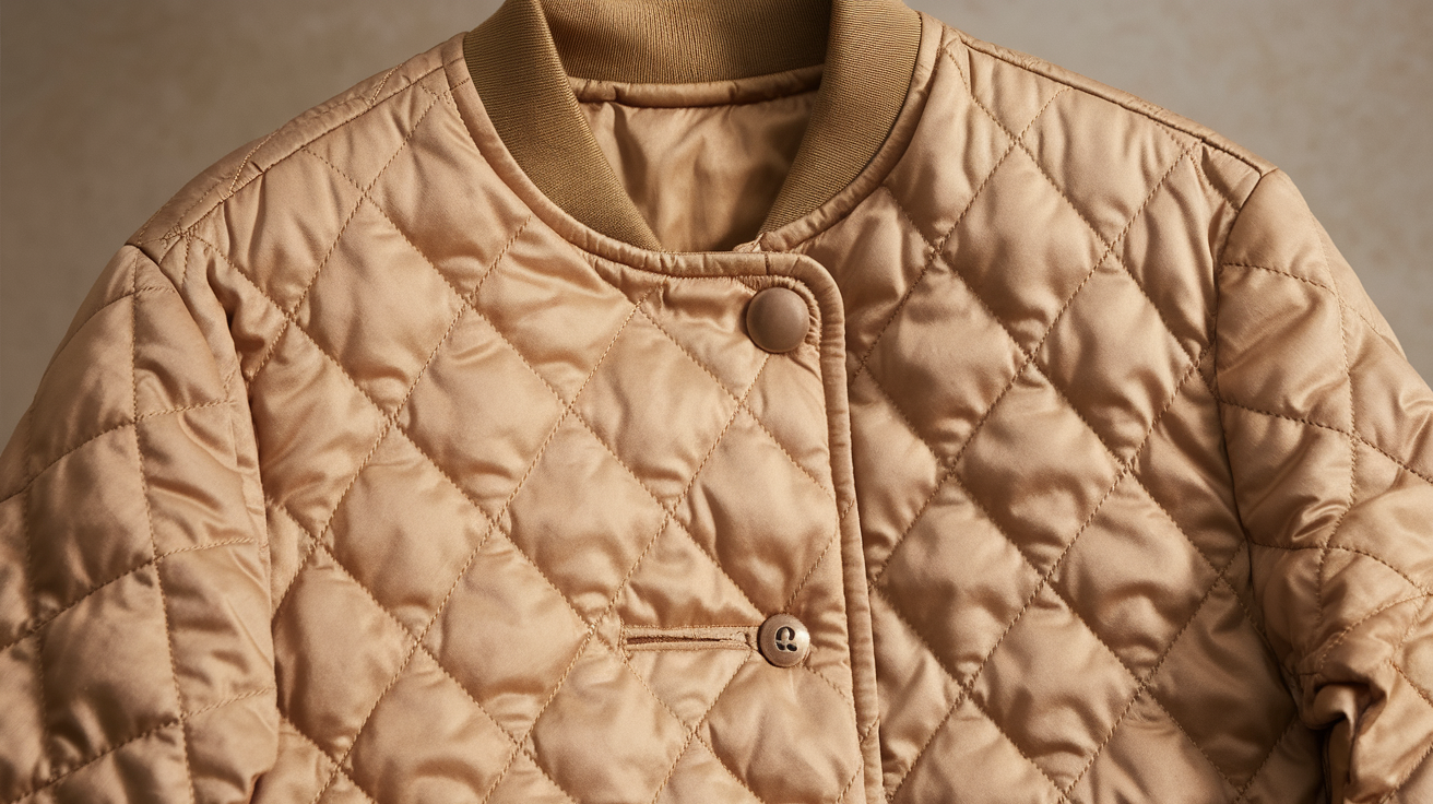 j.crew factory quilted jacket cotton hook closure