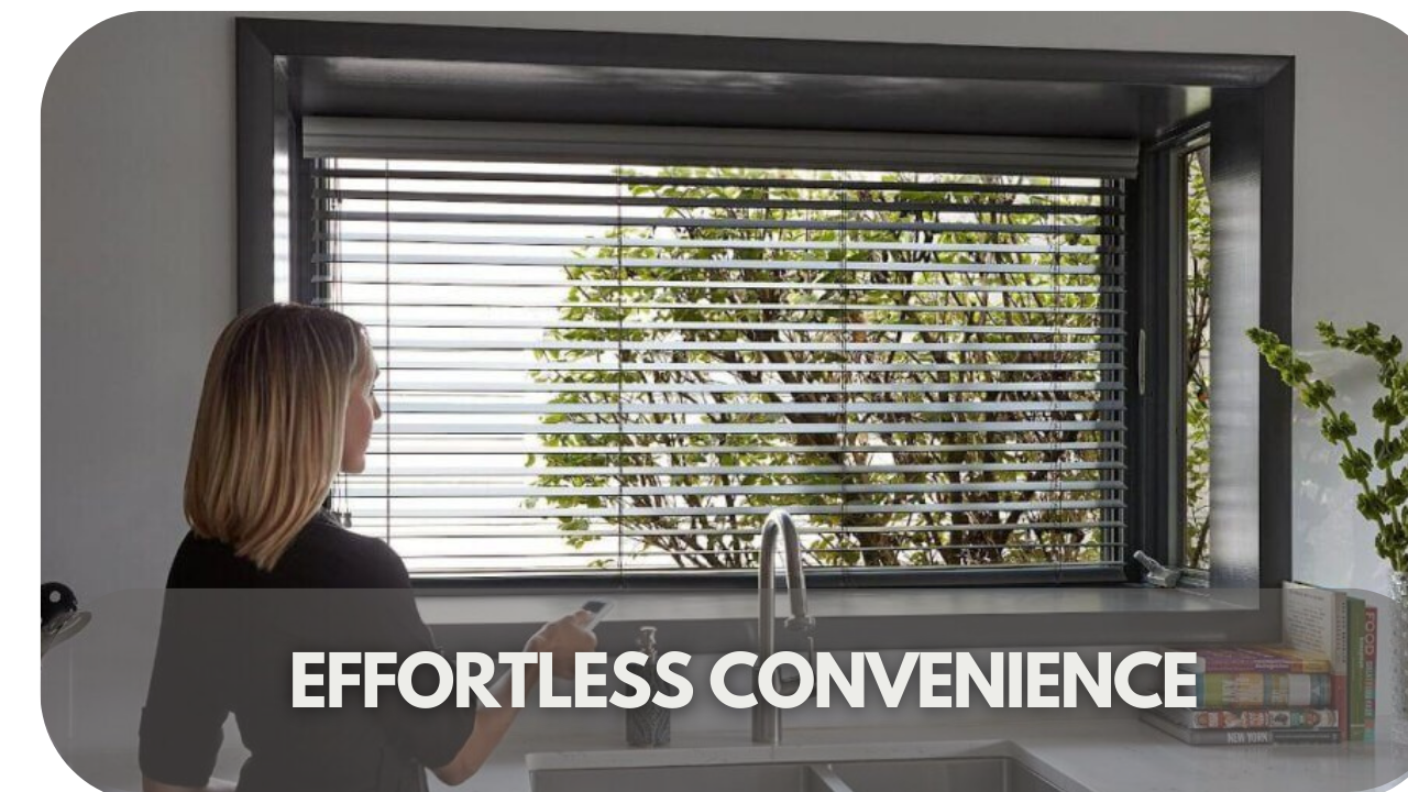 Remote-controlled roller blinds for seamless operation.