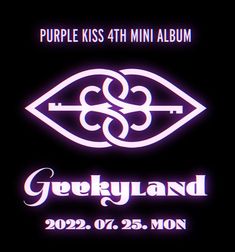 This contain an image of purple kiss at the mini album cover art for geekland 