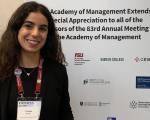 La dott.ssa Cristina Leone premiata per il contributo offerto alla International Management Division della Academy of Management