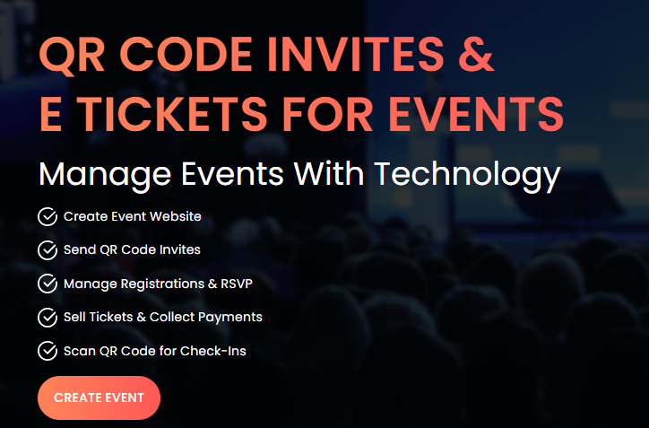 QR Code invites & Event E tickets solution image 