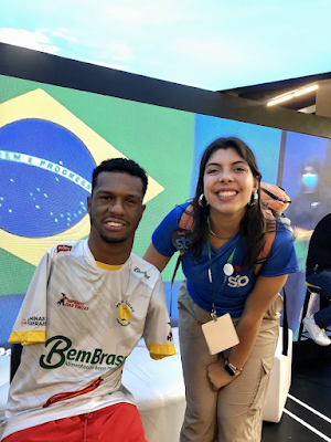 Surto Olímpico também marcou presença na COB Expo (Foto: Natália Oliveira)