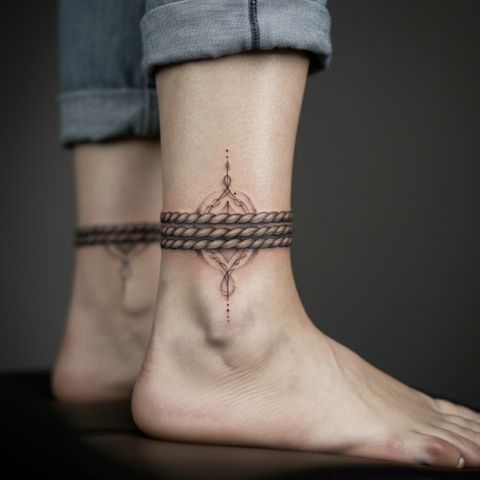 Unique Rope Tattoo
