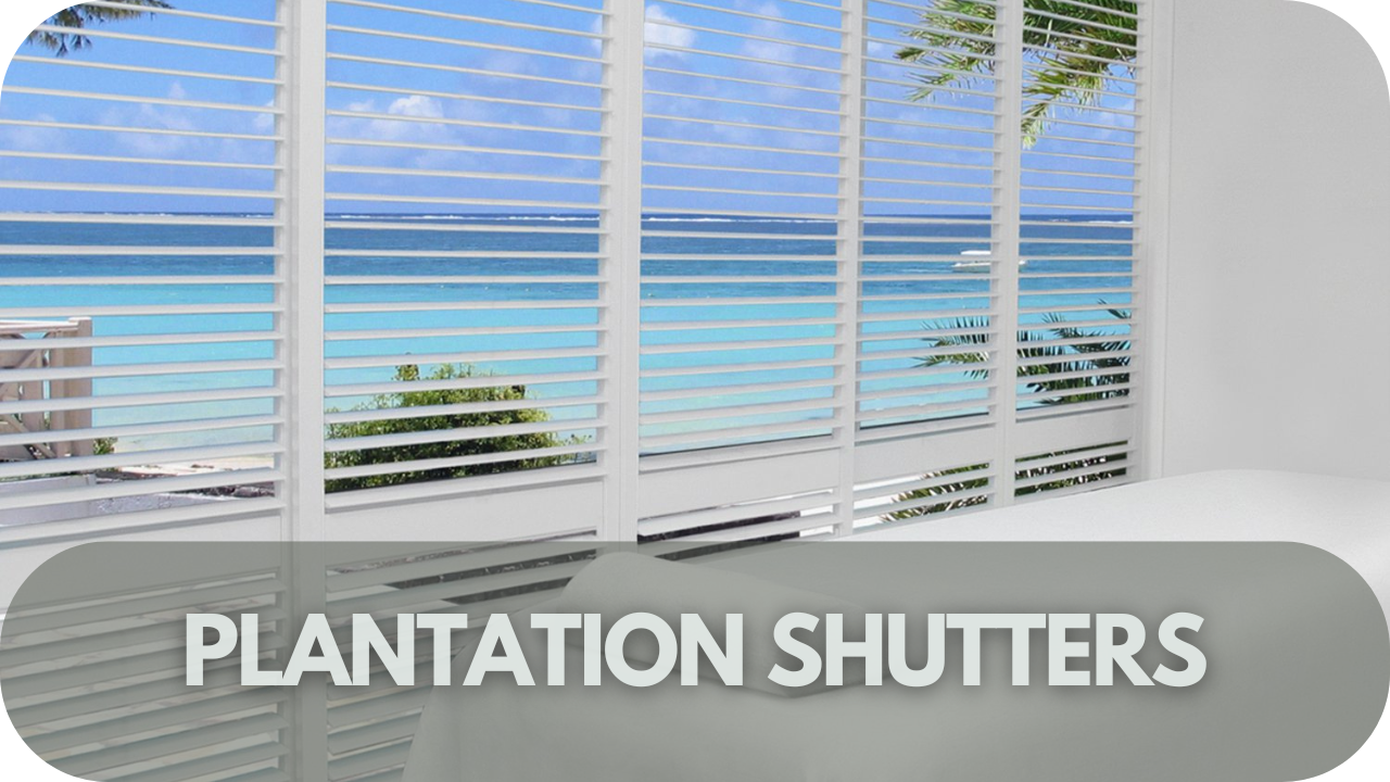 Classic plantation shutters for stylish privacy and sun control