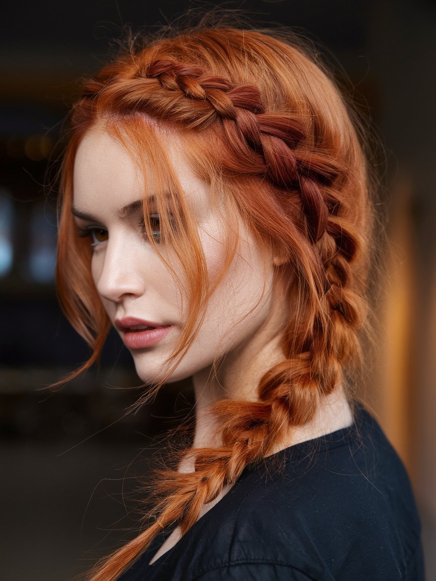 25. Fiery Auburn Braid