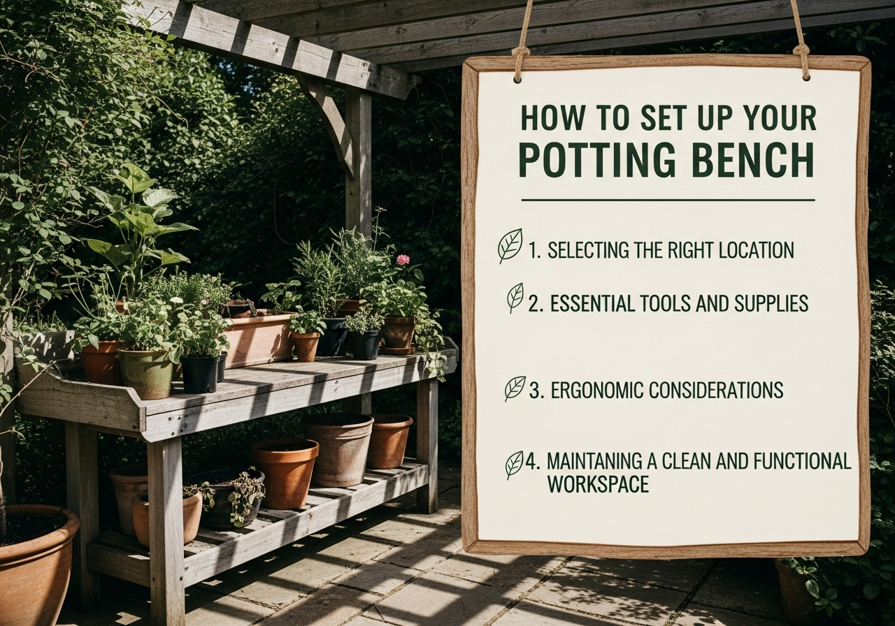 How to Set Up the Potting Bench How to Set Up the Potting Bench