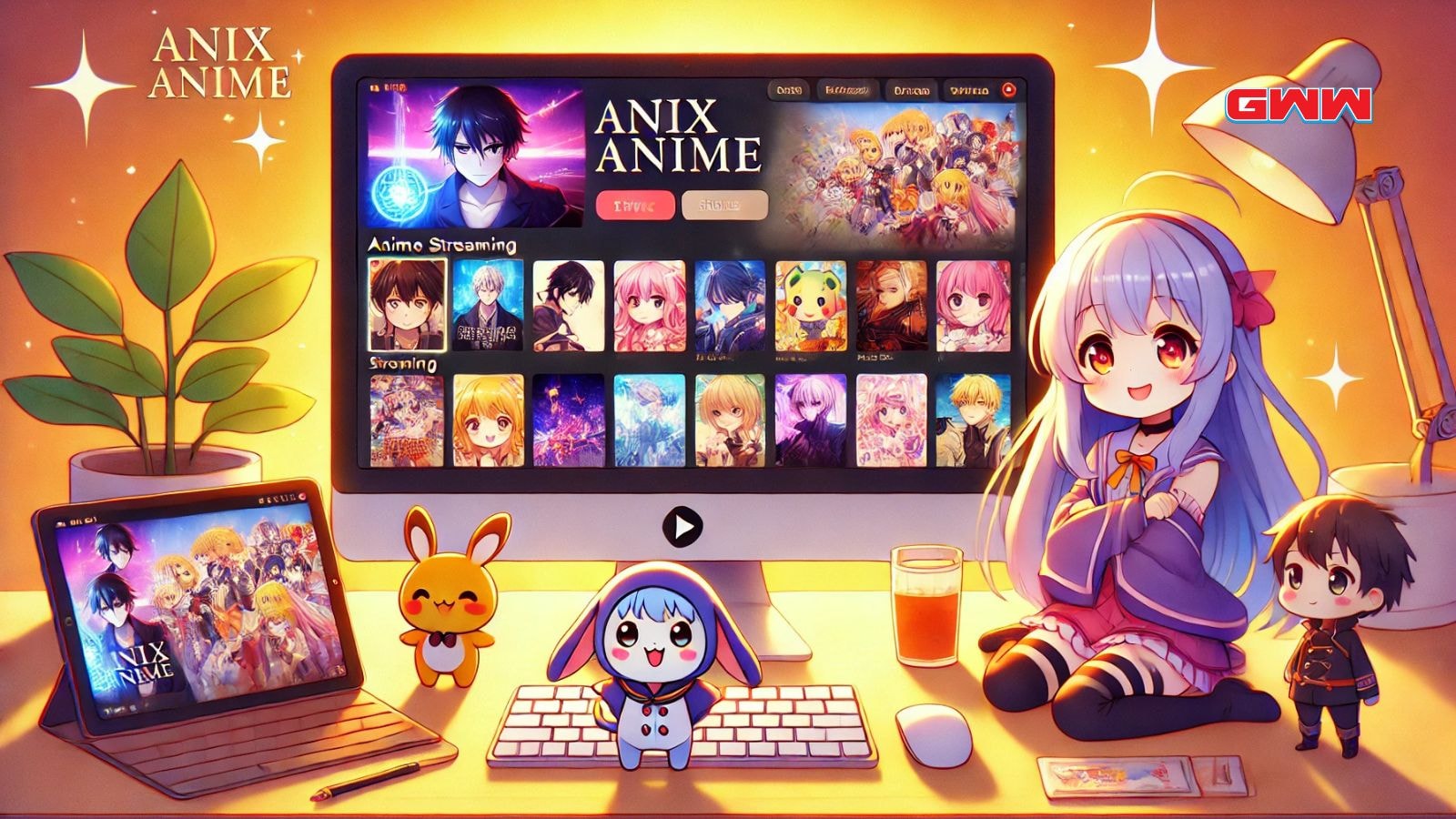 A wide image providing a visual overview of Anix Anime as an anime streaming platform.