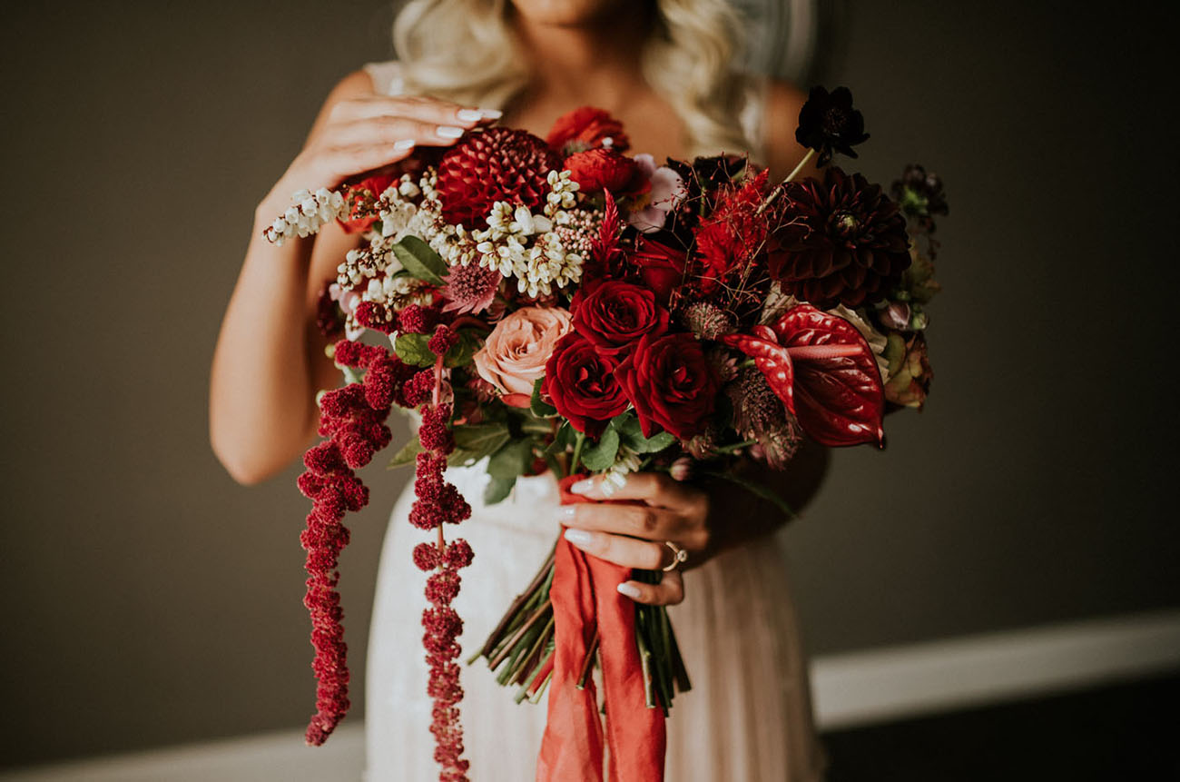 buquês de rosas