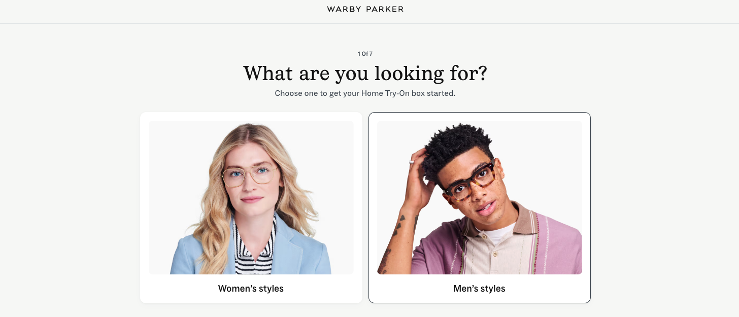 15. Warby Parker’s Style Finder