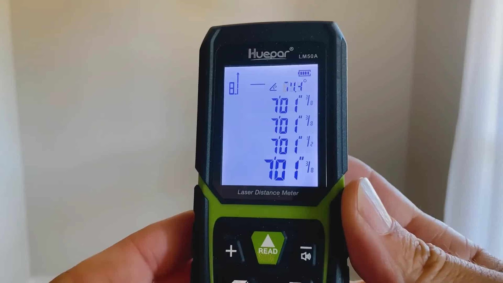 Laser measuring device