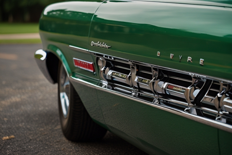 1965 green Belvedere ll Fender Emblem