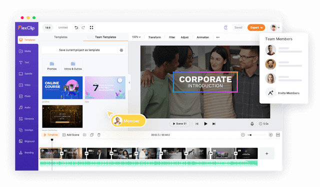 Collaborate on Video Editing - Video Collaboration Software | FlexClip