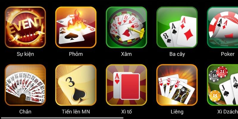 Tổng hợp những tựa game bài King52 phổ biến