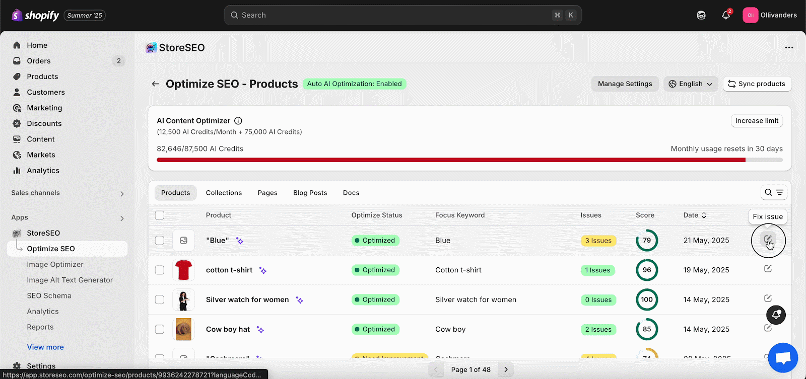 How to Optimize Translated Shopify Products with StoreSEO?
