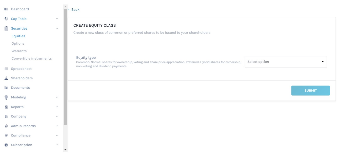 create new class