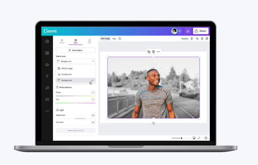 canva 画像の色を変える