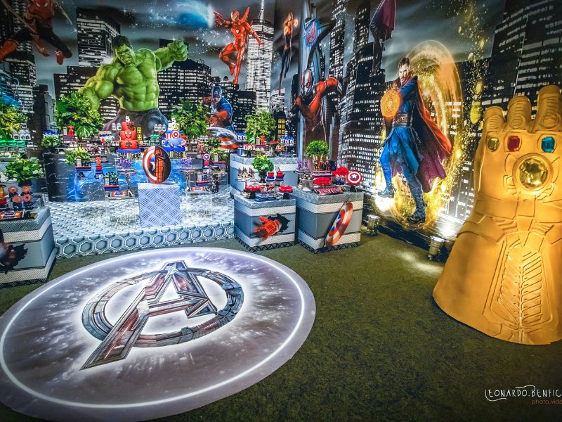 festa vingadores infantil decoração