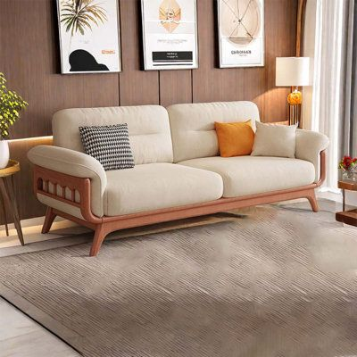 Modern sofa with a traditional touch