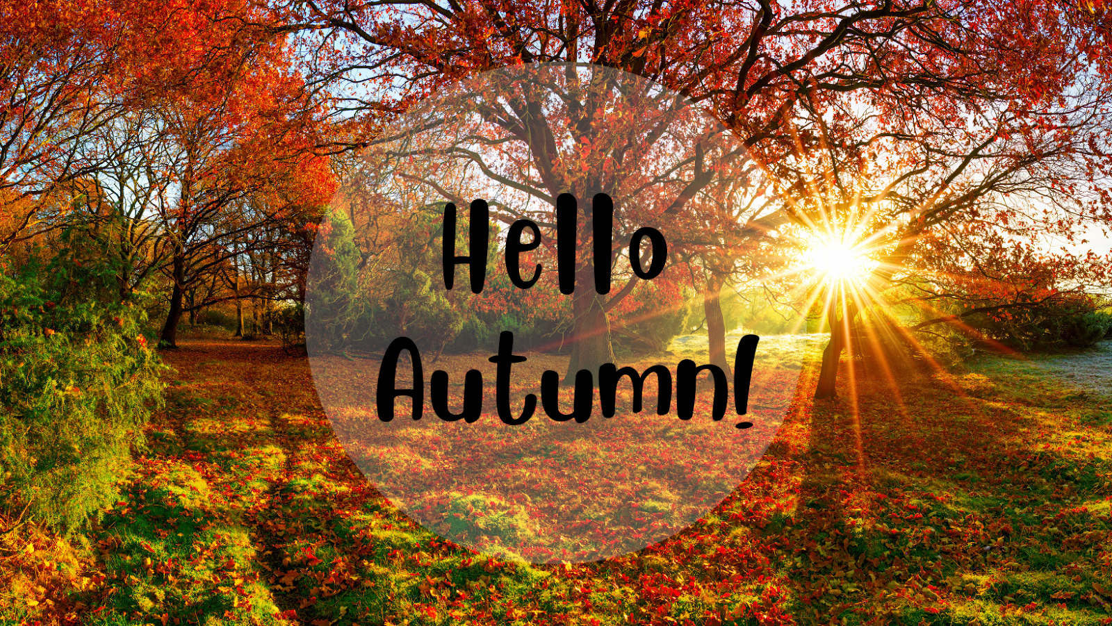 Autumn Facebook Cover Photo - an example in Canva