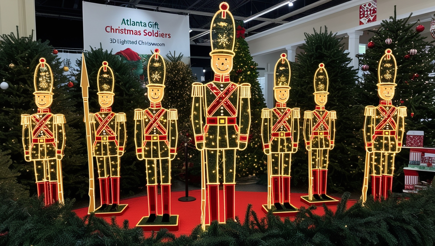 Atlanta Gift Showroom 3D Lighted Christmas Soldiers