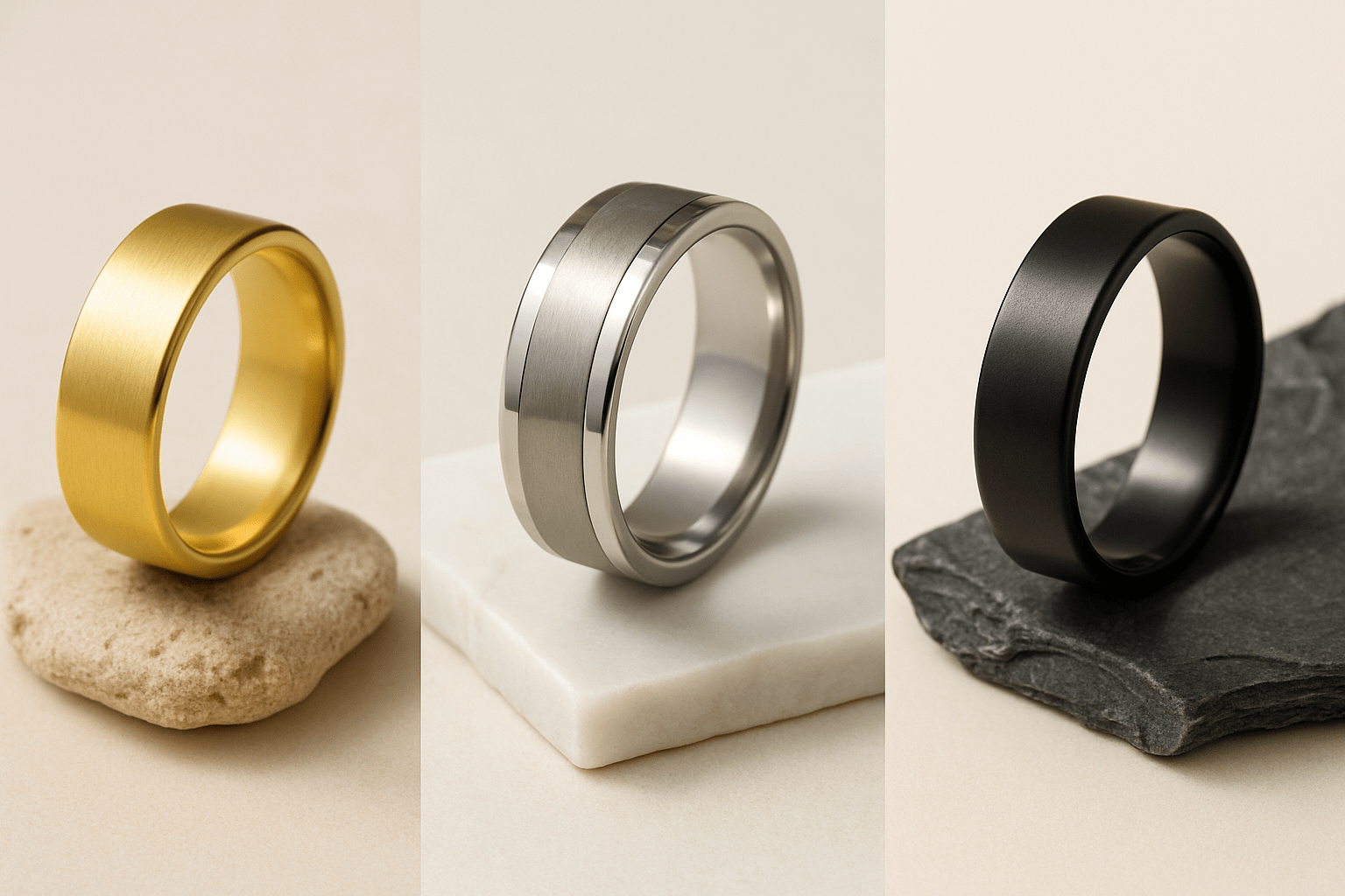 Best Round Rings for Men by Material