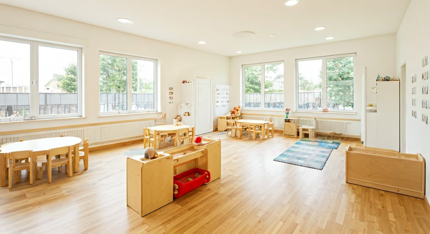 Playful daycare interior design