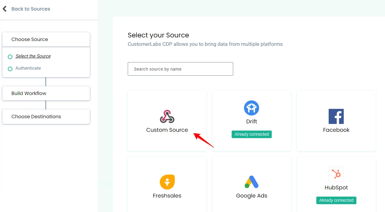 CustomerLabs Customsource- webhooks