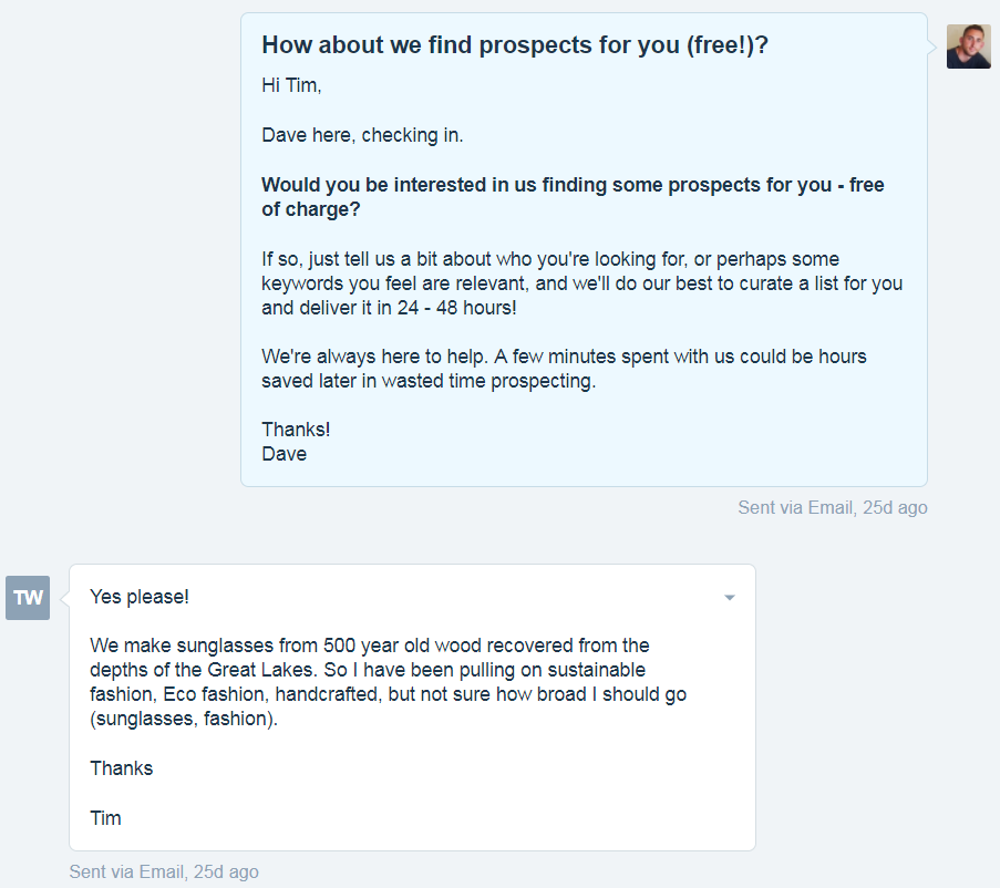 NinjaOutreach email