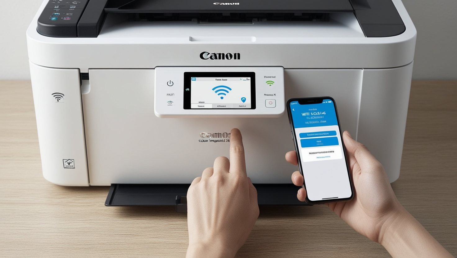 How to Connect Printer to WiFi Canon Color ImageClass RFB44CD4