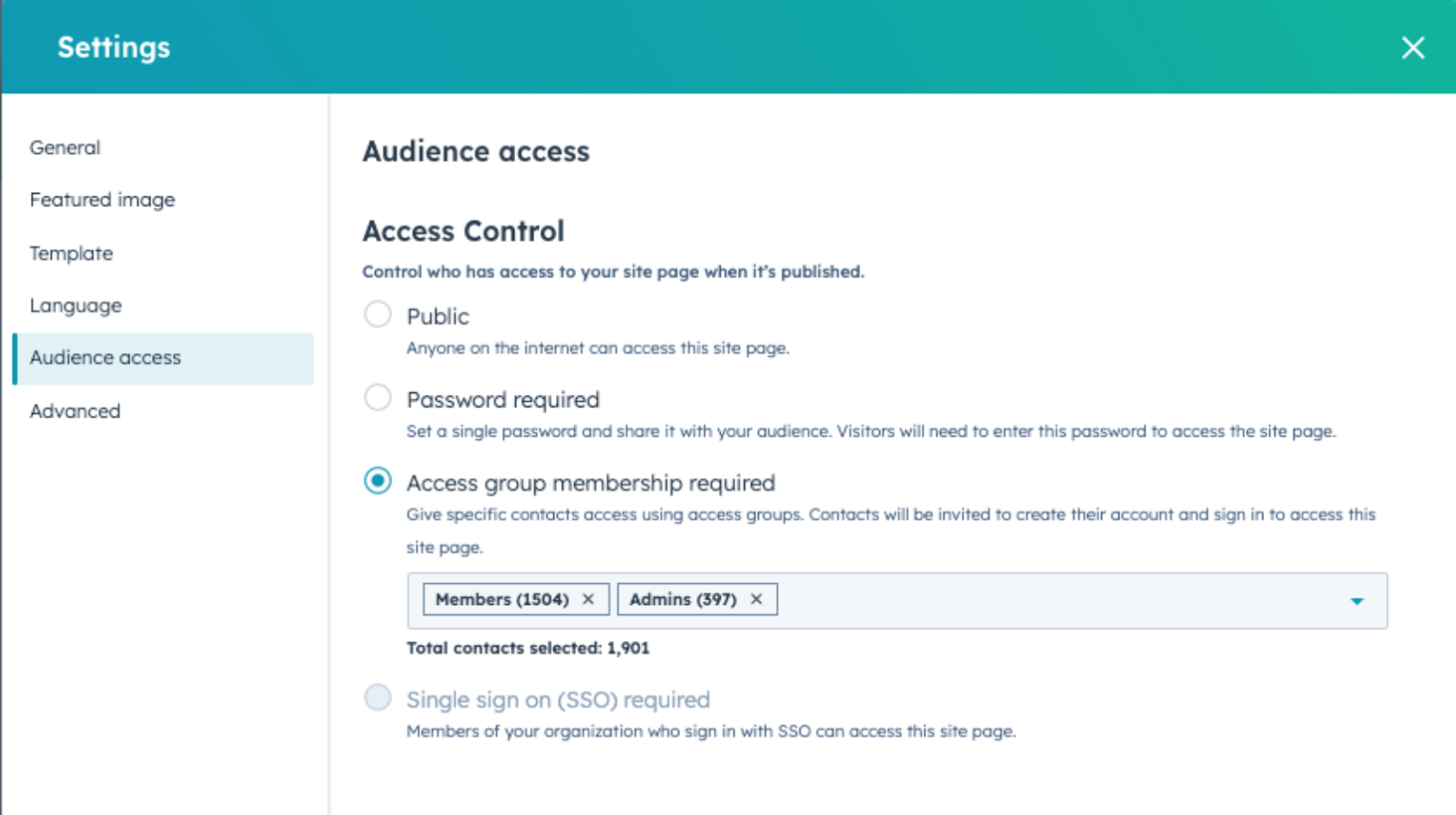 HubSpot Content Hub feature: setting up gated content or membership programs for exclusive access.