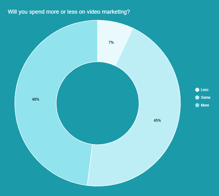 Video marketing spending budget